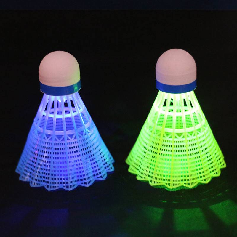 3 green lights plus 3 blue light nylon feather balls